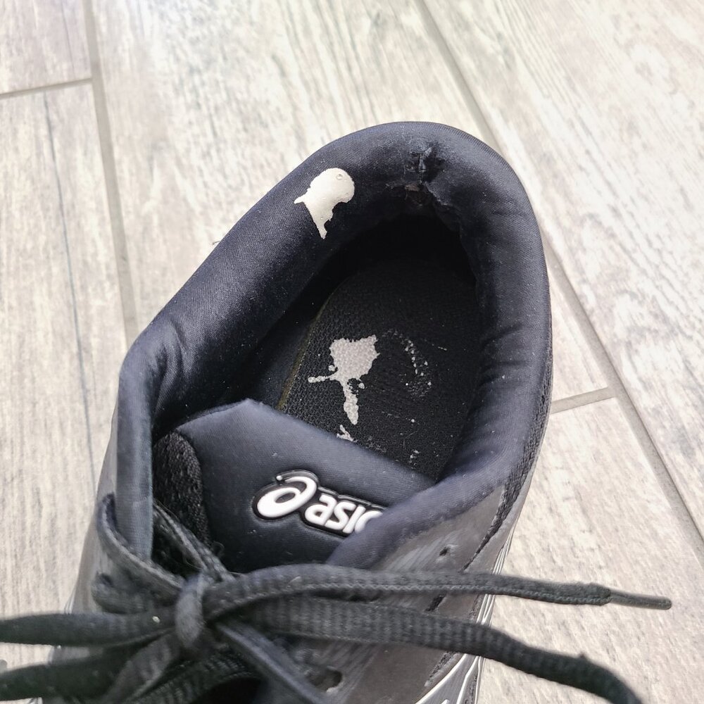 ASICS Amplica running shoes black white womens size 8.5 wide - Picture 12 of 14